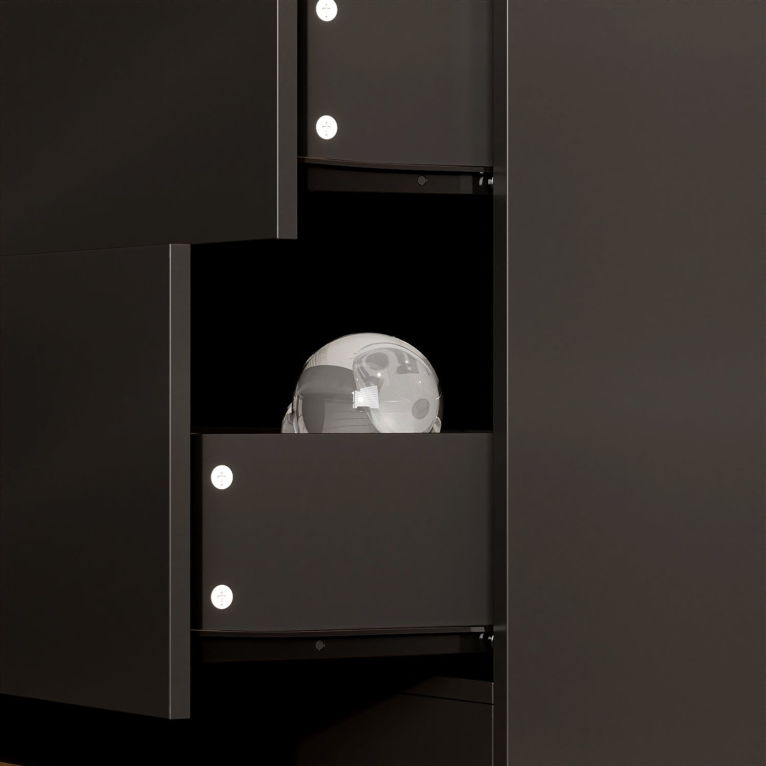 78.7'' H X 31.5'' W Display Bookcase With Led Light & Glass Doors