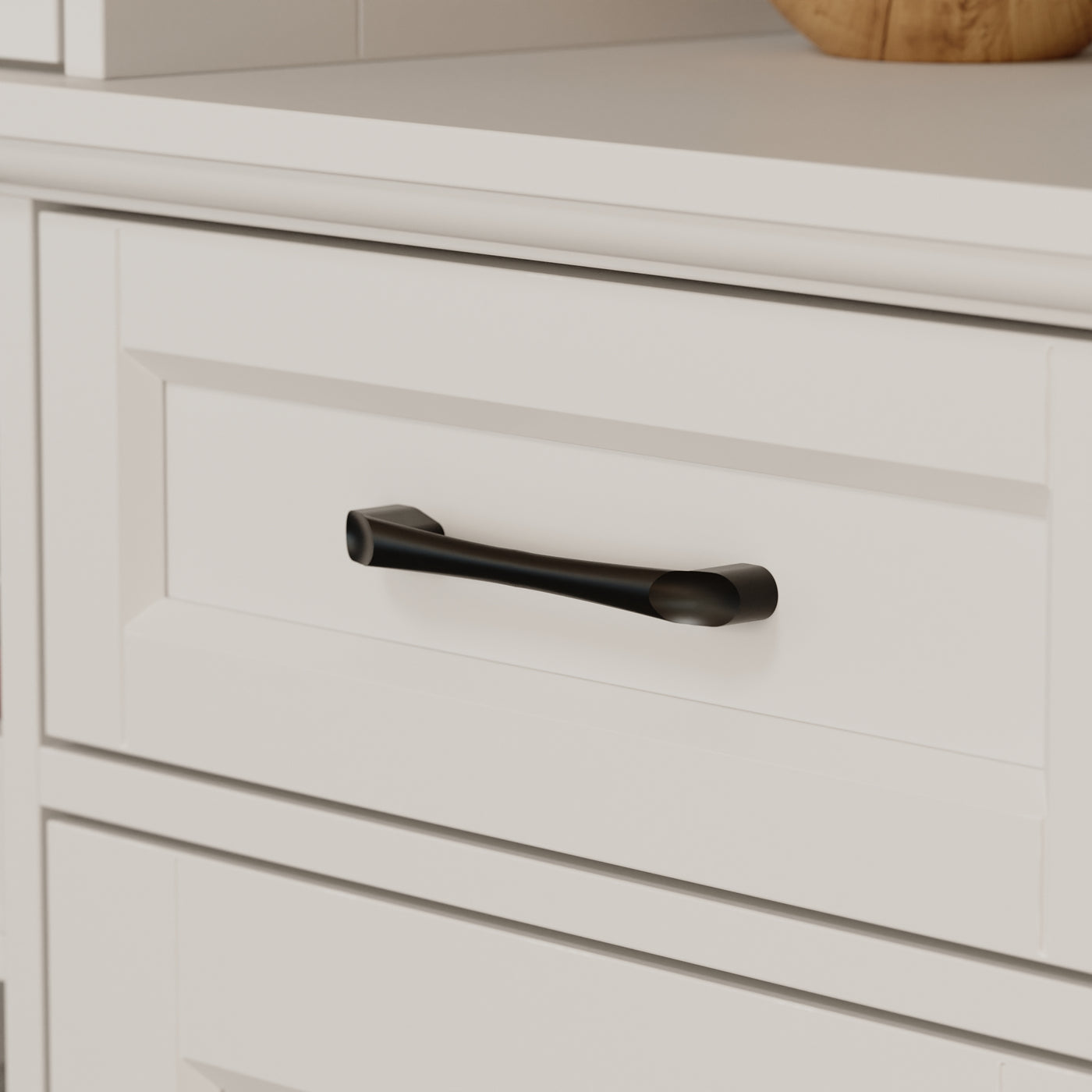 61.4" Modern White Food Pantry Cabinet with Glass Door and Wine Storage
