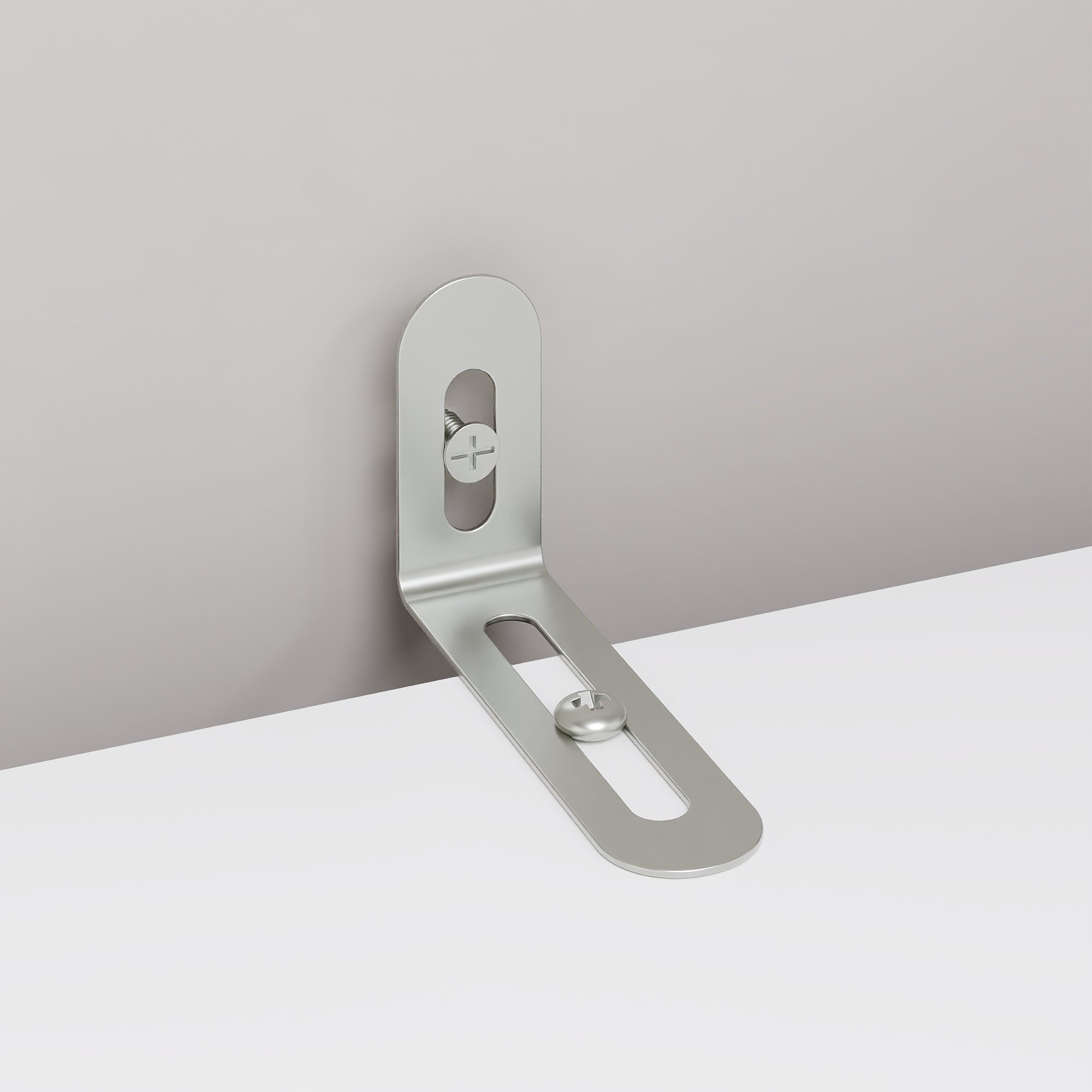 Modern White Tall Cabinet With 4 Open Shelves & 1 Drawer