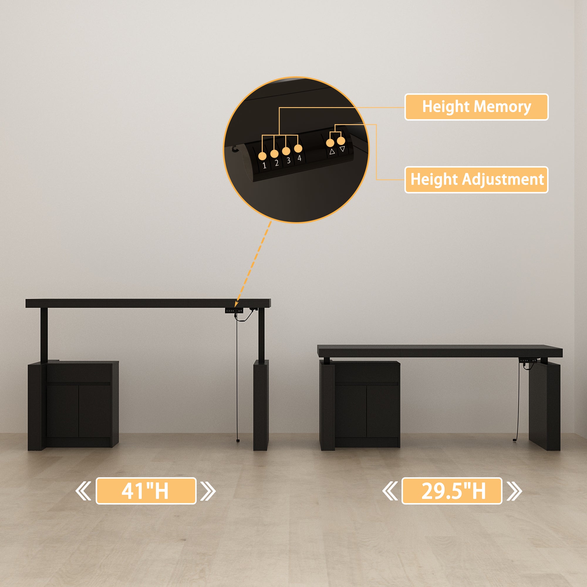 71'' W Height Adjustable Standing Desk