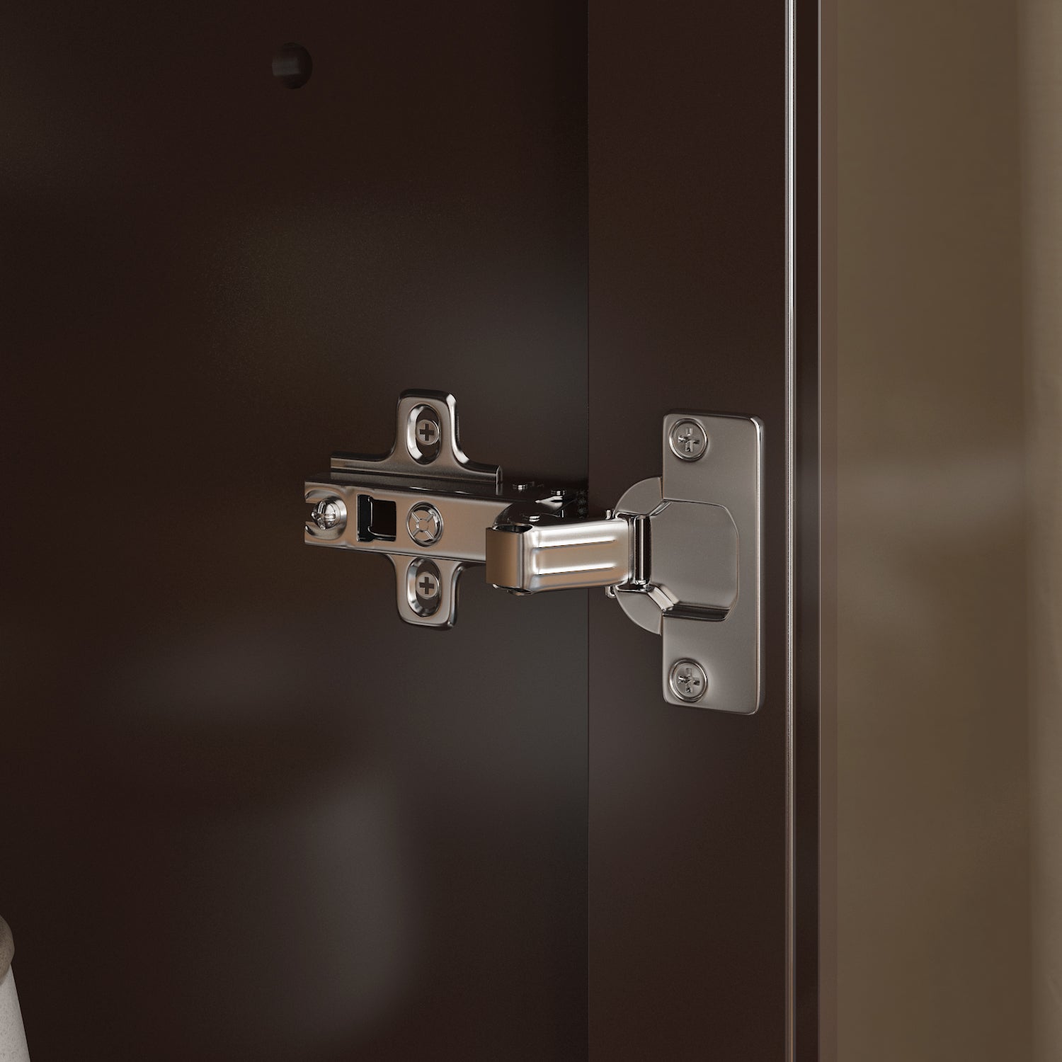 Buffet Sideboard Storage Cabinet Display Bookcase with 3-Tier Shelf