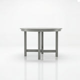 Gray table on a white background
