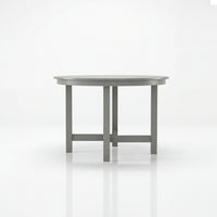 Gray table on a white background