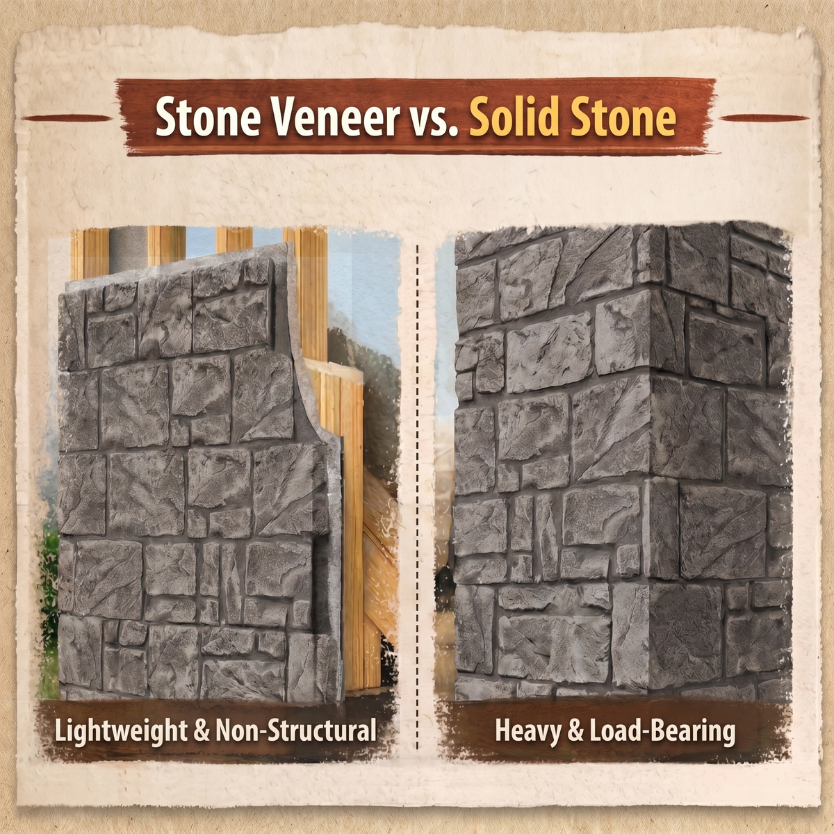 Gray Stacked Faux Stone Wall Panel Set of 9, Lightweight Indoor & Outdoor Decor Wall Panels