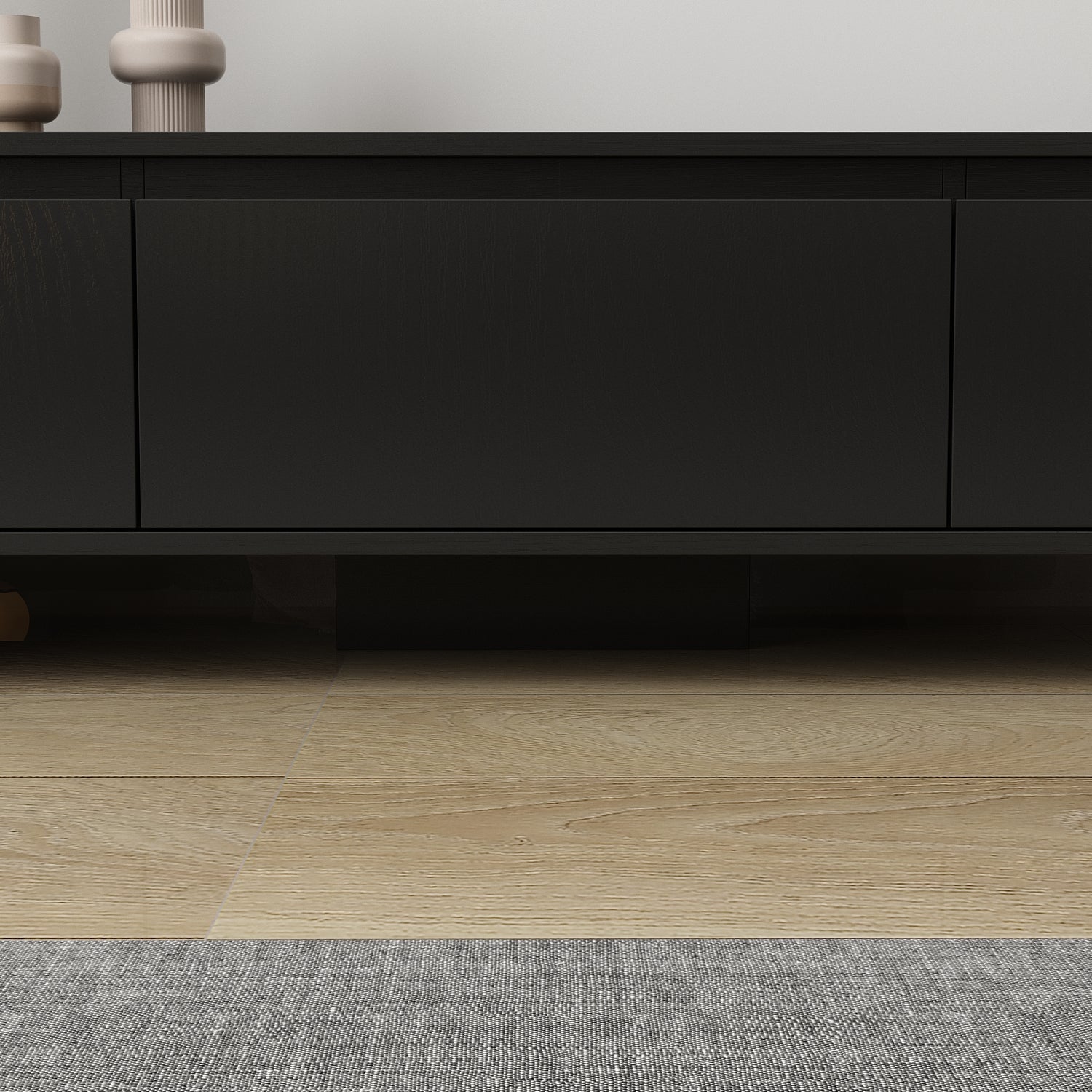 Wide TV Stand Entertainment Stand Adjustable Width TV Stand for Living Room