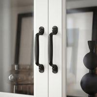 Sofna 78.7" Modern White Storage Cabinet with 10 Doors and 15 Adjustable Shelves