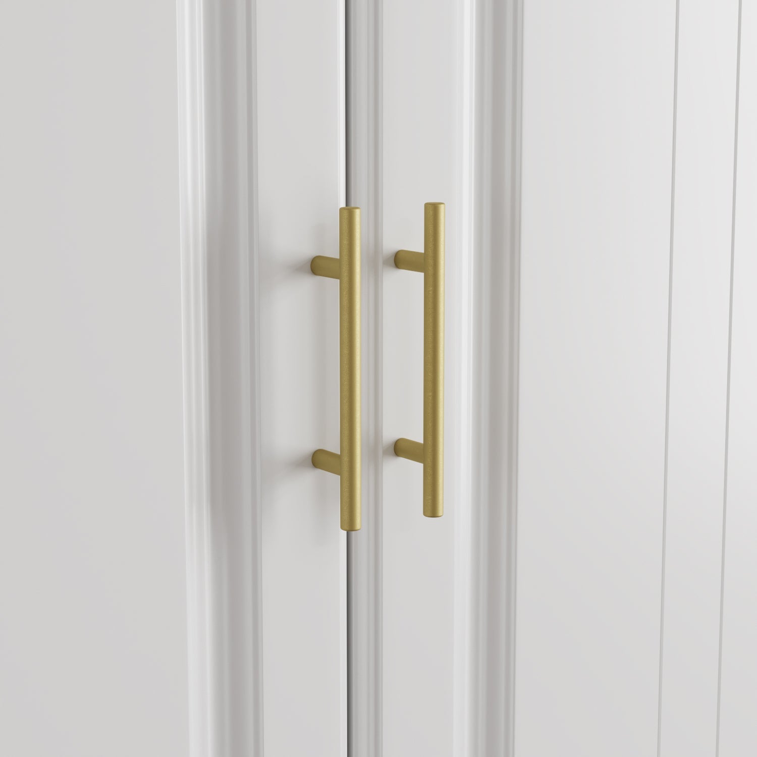 Family Cabinet Wardrobe Bedroom Armoire Home Closet 4 Doors and Drawers