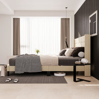 Low Profile Platform Bed With Modern Design, view 4