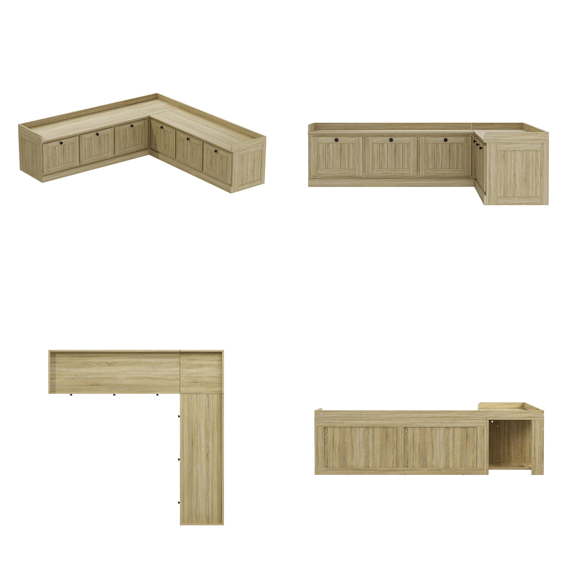 Corner Shoe Storage Bench For Entryway Organization