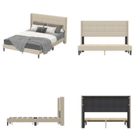 Low Profile Platform Bed With Modern Design, view 7