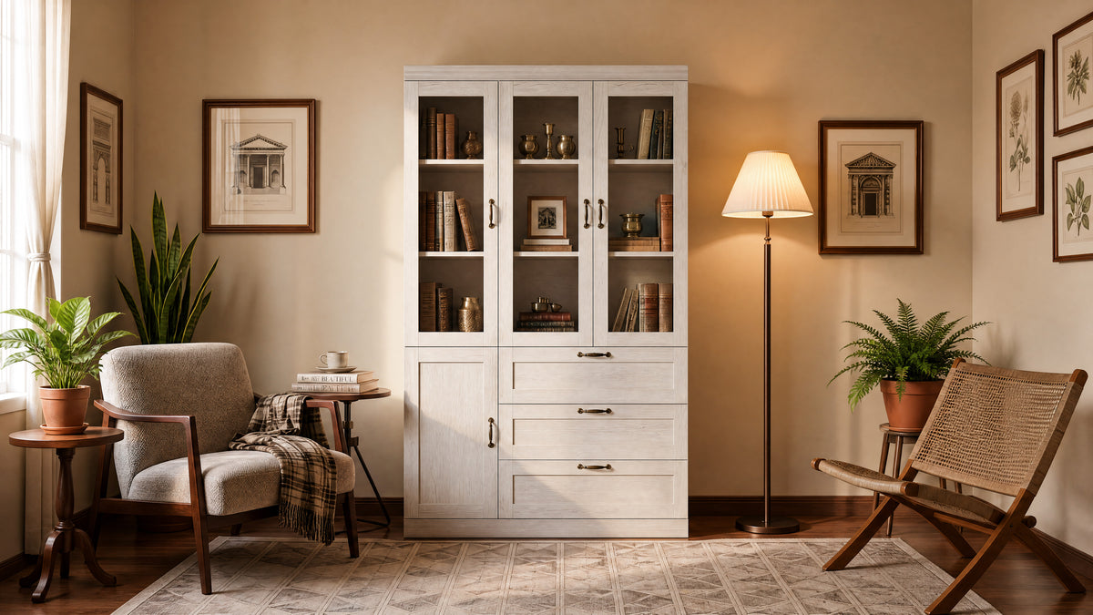 47.2 inches Farmhouse Display Bookcase