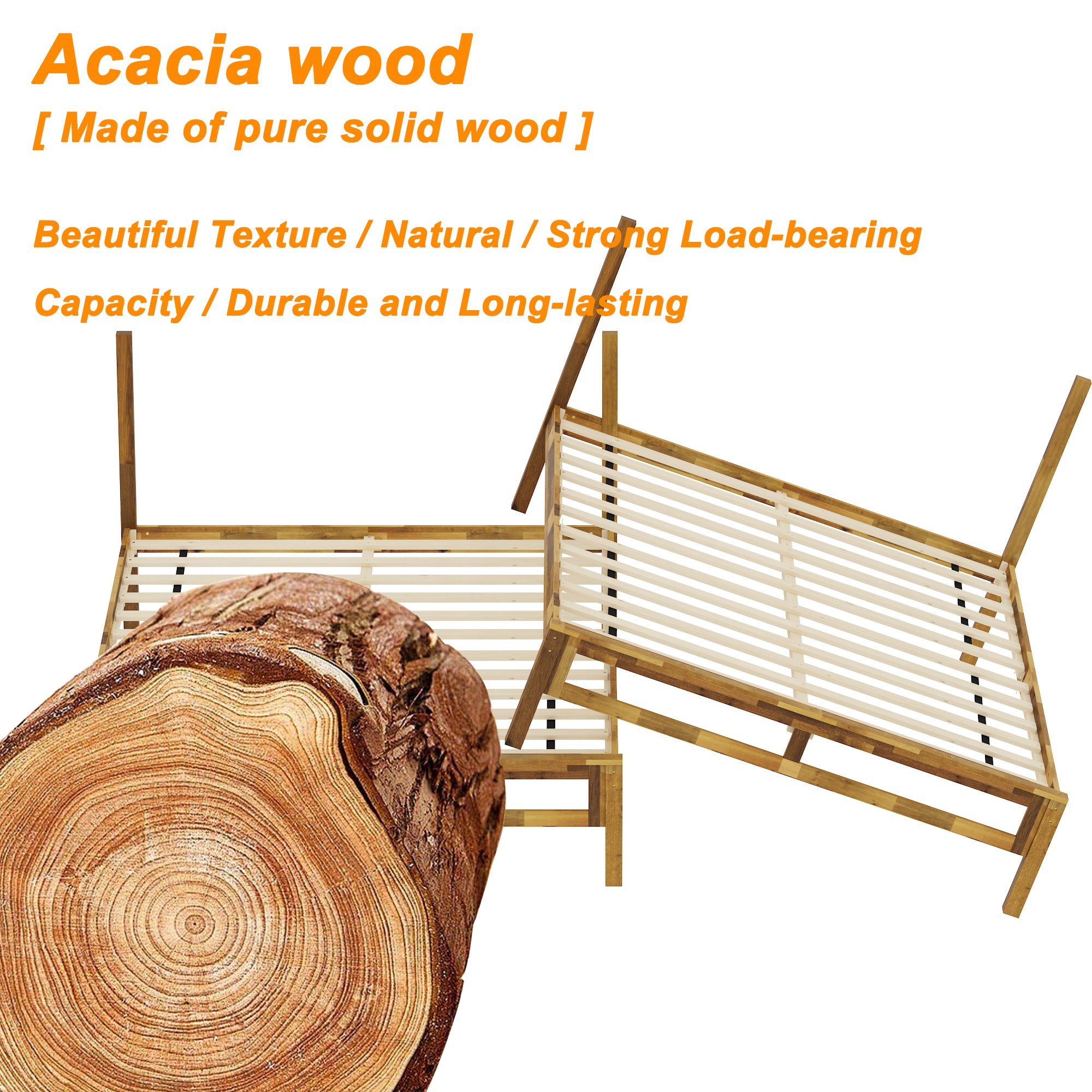 Modern Bed With Storage Drawers And Comfortable Headboard