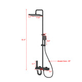 Black Shower System With LED Display Screen