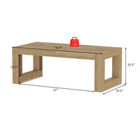 Modern Natural Wood Executive Desk