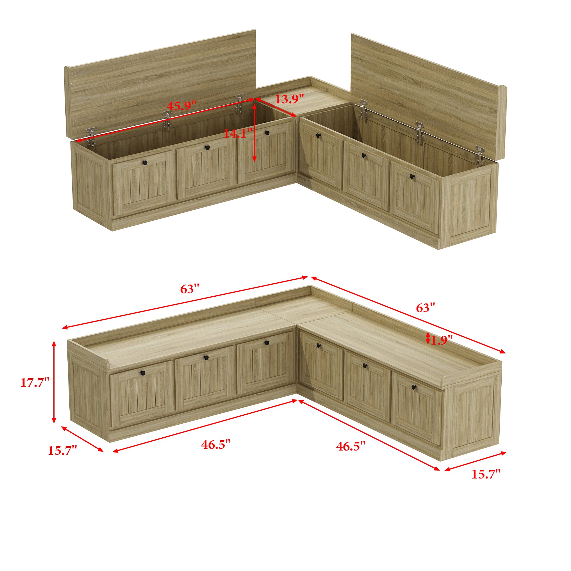 Corner Shoe Storage Bench For Entryway Organization