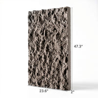 Dark Speckled Faux Stone Wall Panel Set of 8, Lightweight Indoor & Outdoor Decorative Wall Panels, view 6