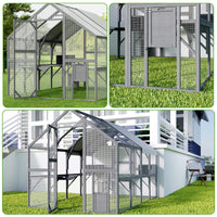 Large Cat Run Wooedn Cat Houses Outdoor Enclosure with Sleeping Houses Bridges Walks