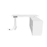 54.3" Minimalist Modern White Standing Desk with Memory Presets