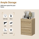 17.7 inch Smart Wood Nightstand with Hidden Gun Drawer & RFID Lock