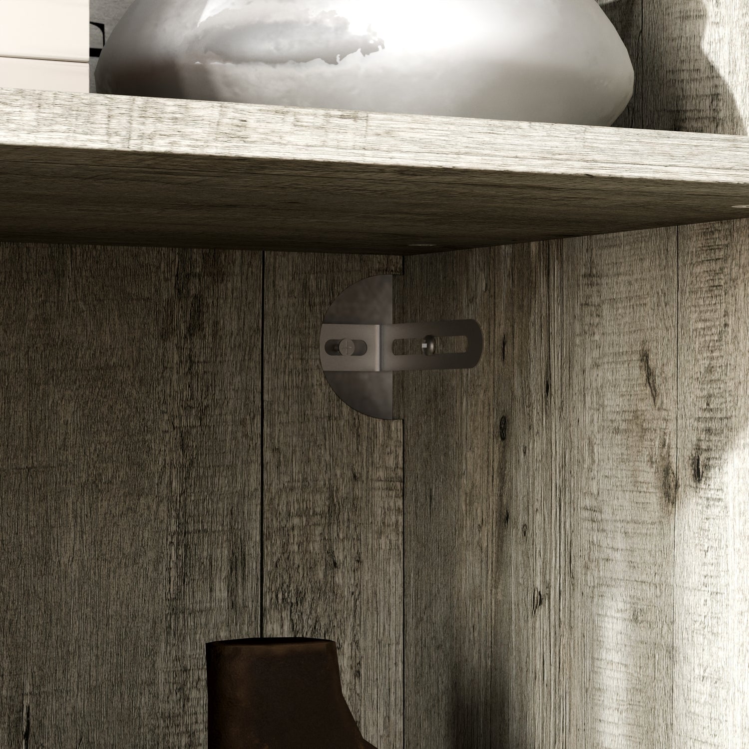 78.7'' H X 63'' W 9-Drawer Bookcase With Glass Doors