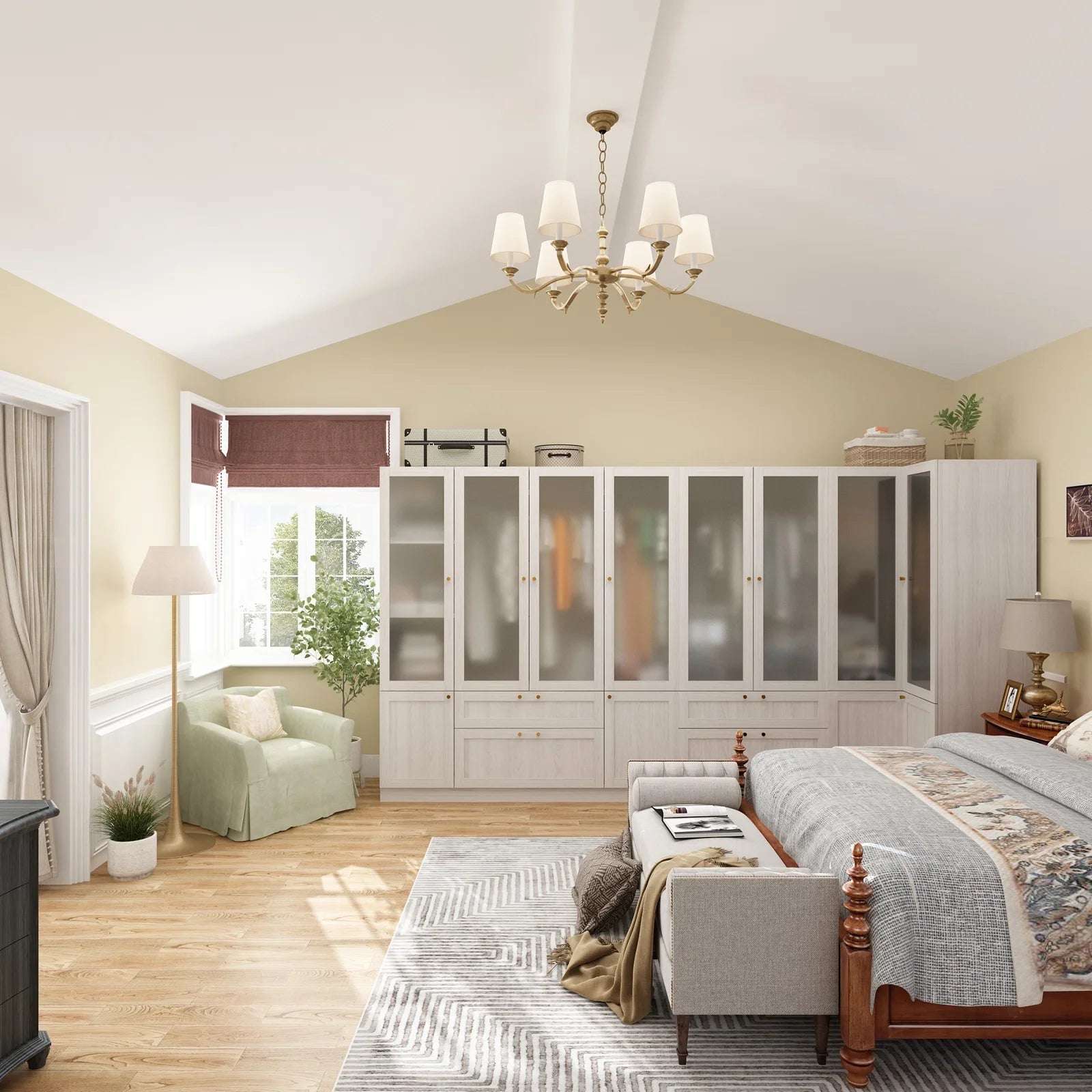 Solid + Manufactured Wood Armoire