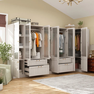 Solid + Manufactured Wood Armoire