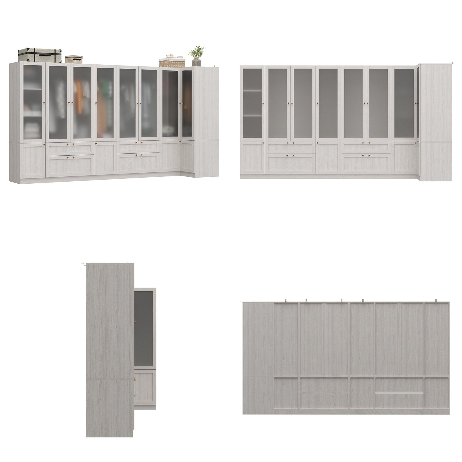 Solid + Manufactured Wood Armoire