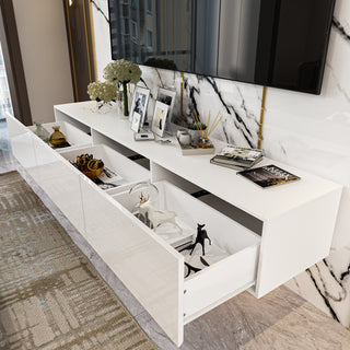 Floating TV Stand Wall Mounted Media Console Entertainment Center