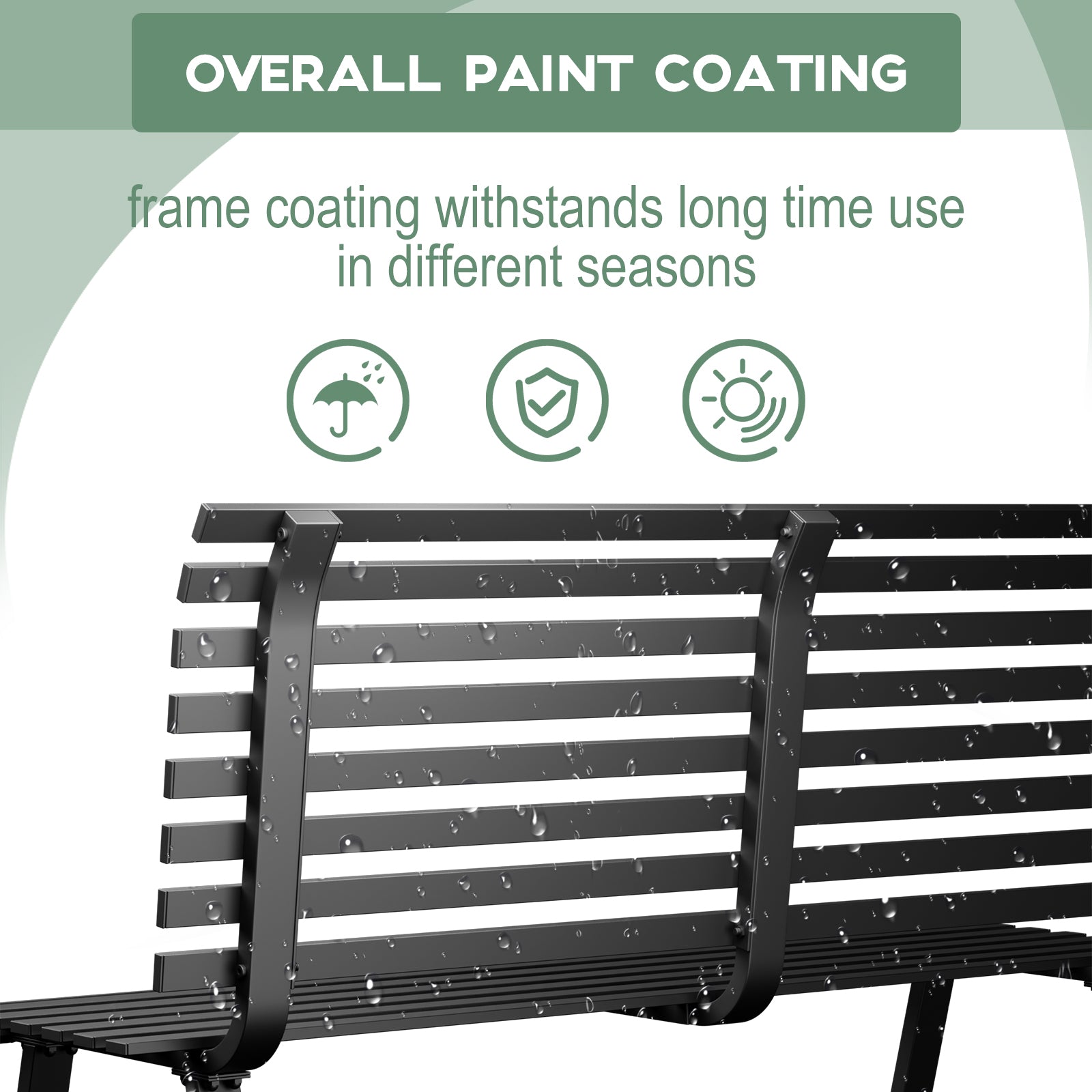 Garden Bench Outdoor Bench for Patio Park Bench