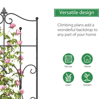 Decorative Garden Fence 1 Pack Border Fence Panel Anti-Rust