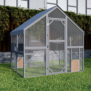 Large Cat Run Wooedn Cat Houses Outdoor Enclosure with Sleeping Houses Bridges Walks