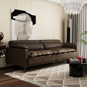 Sofa Couch Modern Loveseat Sofa with Adjustable Backrest