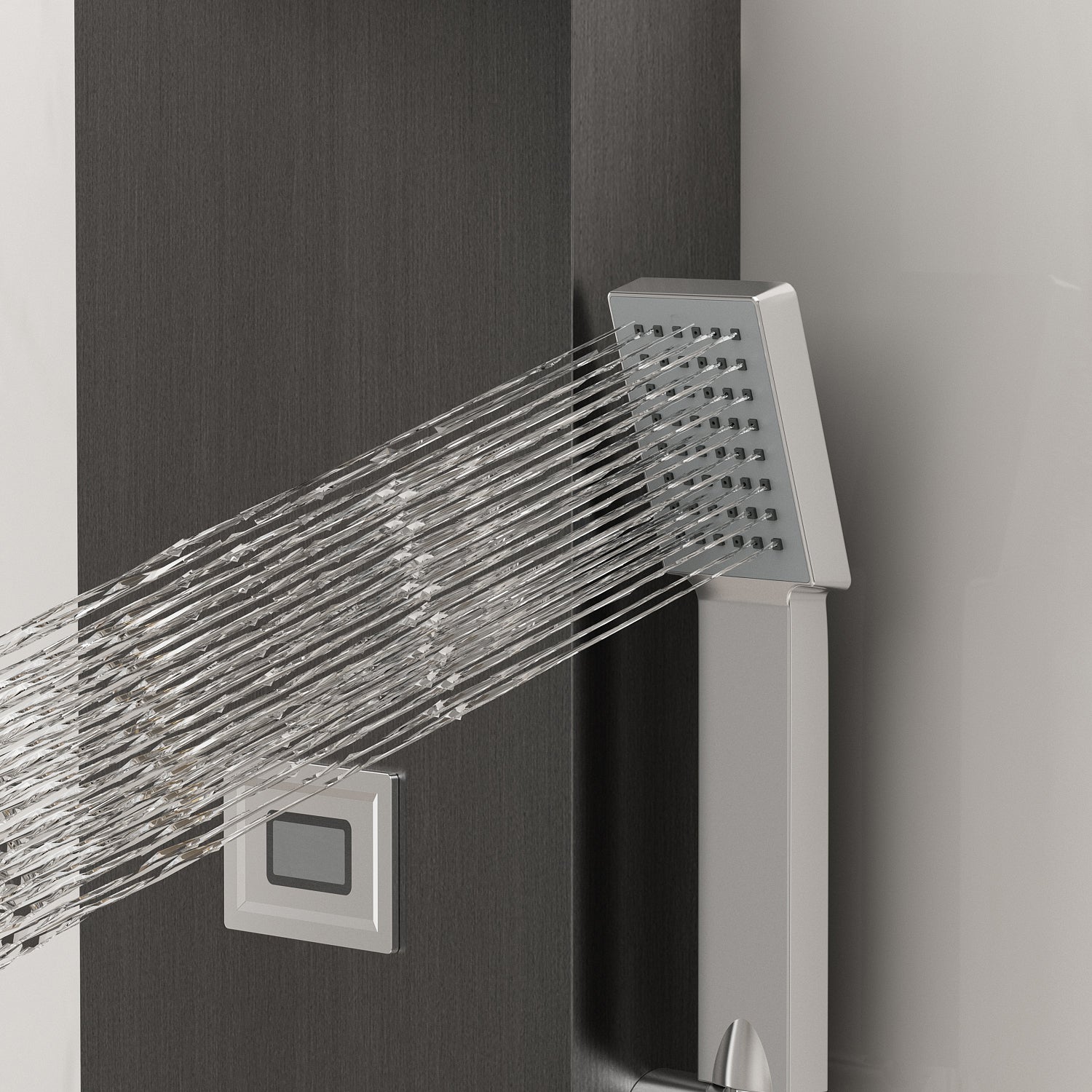 3-in-1 Shower Panel Tower Waterfall Shower Head with Rain Massage Body Jets