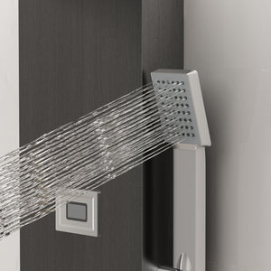 3-in-1 Shower Panel Tower Waterfall Shower Head with Rain Massage Body Jets