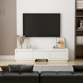 Wide TV Stand Entertainment Stand Adjustable Width TV Stand for Living Room