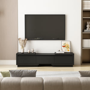 Wide TV Stand Entertainment Stand Adjustable Width TV Stand for Living Room