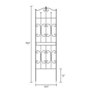 Decorative Garden Fence 1 Pack Border Fence Panel Anti-Rust