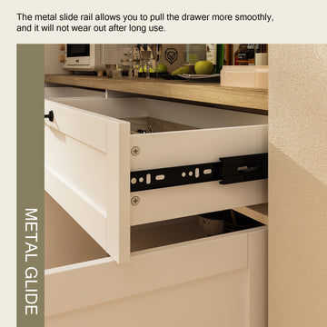 72.3 Multi-Storage Freestanding Kitchen Pantry - FUFUGAGA