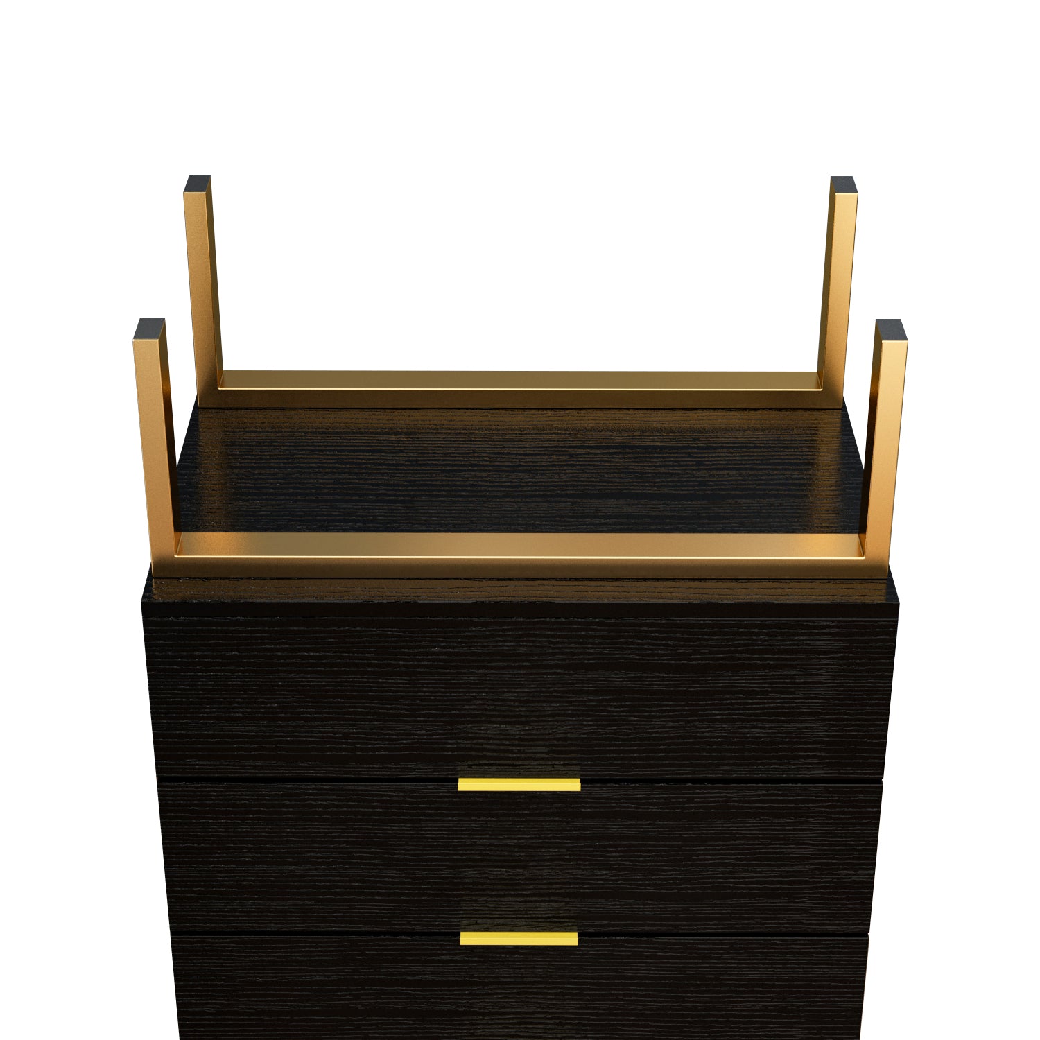 5-Drawer Dresser Chest Storage Cabinet Organizer Unit with Metal Legs for Bedroom Living Room Entryway Hallway
