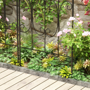 Decorative Garden Fence 1 Pack Border Fence Panel Anti-Rust