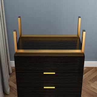 5-Drawer Dresser Chest Storage Cabinet Organizer Unit with Metal Legs for Bedroom Living Room Entryway Hallway