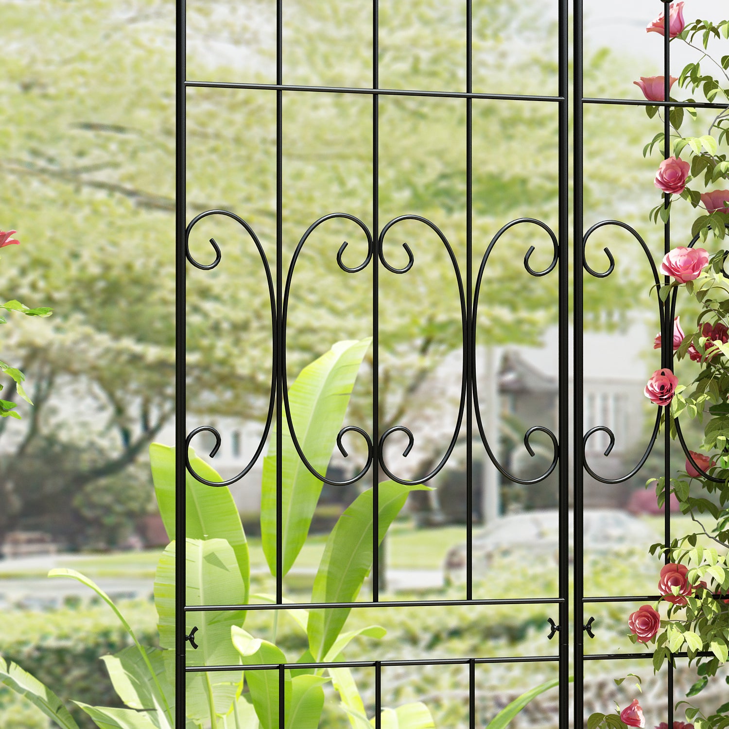 Decorative Garden Fence 1 Pack Border Fence Panel Anti-Rust