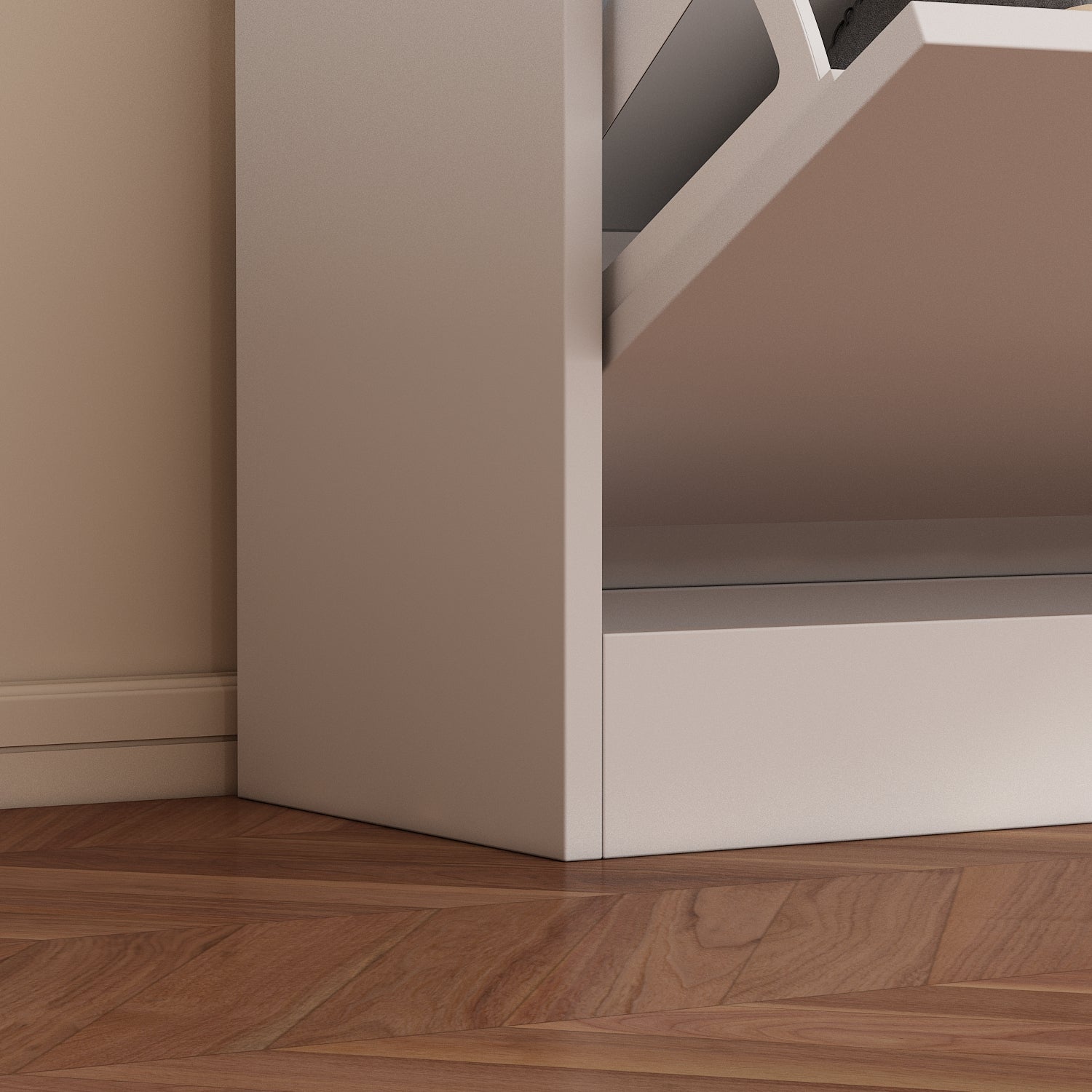 Modern Shoe Storage Cabinet with 3 Flip Drawers — FUFUGAGA