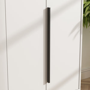 Rack Storage Organizer White Entryway Shoe Storage Cabinet for Heels