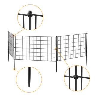 Garden Fence 5 Packs Animal Barrier Rustproof Fencing Landscape Patio Flower